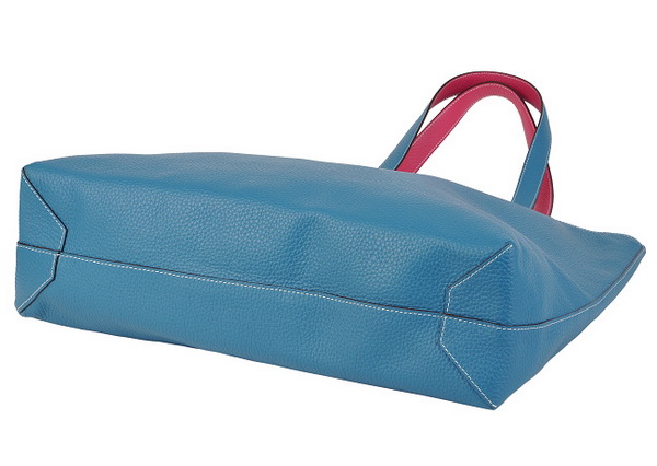 Best Hermes Reversible Leather Handbag Blue/Peach 519020 - Click Image to Close